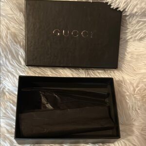 Gucci Black Accessory Box with paper
